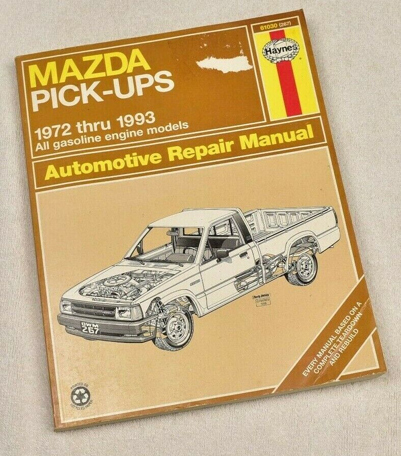 1972 -1993 MAZDA PICK-UPS HAYNES WORKSHOP REPAIR MANUAL