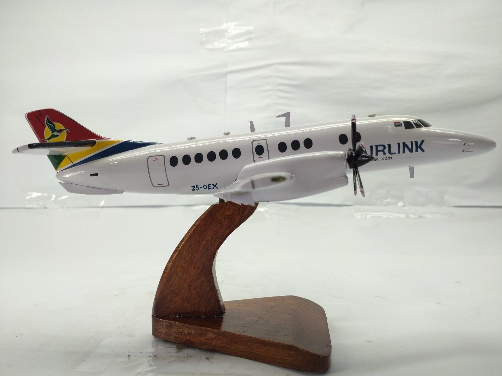 Jetstream 41 SA Airlink South Africa Aircraft Wood Model Small  New
