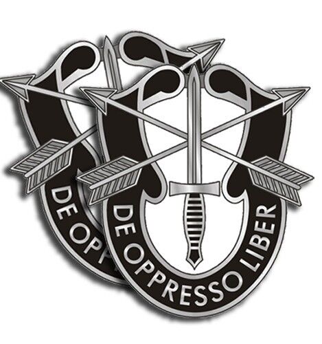 Special Forces Sticker  Army Military Die Cut Decal - 2 Pack 3inch tall set of 2