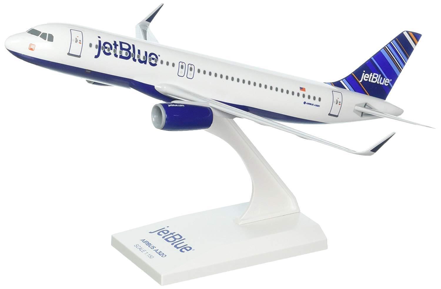 Skymarks SKR952 JetBlue Airbus A320-2 Barcode Desk Display 1/150 Model Airplane 