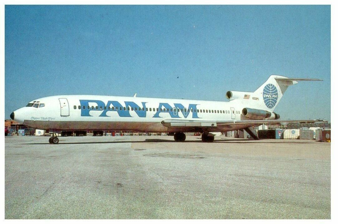 Pan Am Boeing B727 214 Airplane New 1985 Colors at JFK New York Postcard 