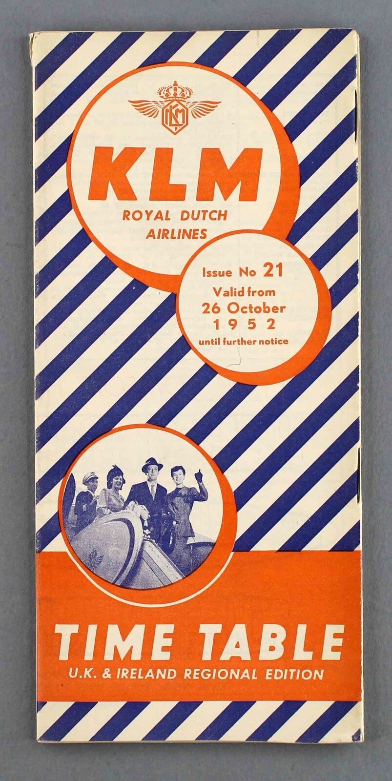 KLM TIMETABLE OCTOBER 1952 UK & IRELAND ROYAL DUTCH AIRLINES DC-6 SEAT MAPS