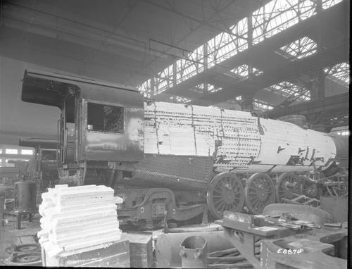 Lagging on engine finished Pennsylvania Railroad Old Photo