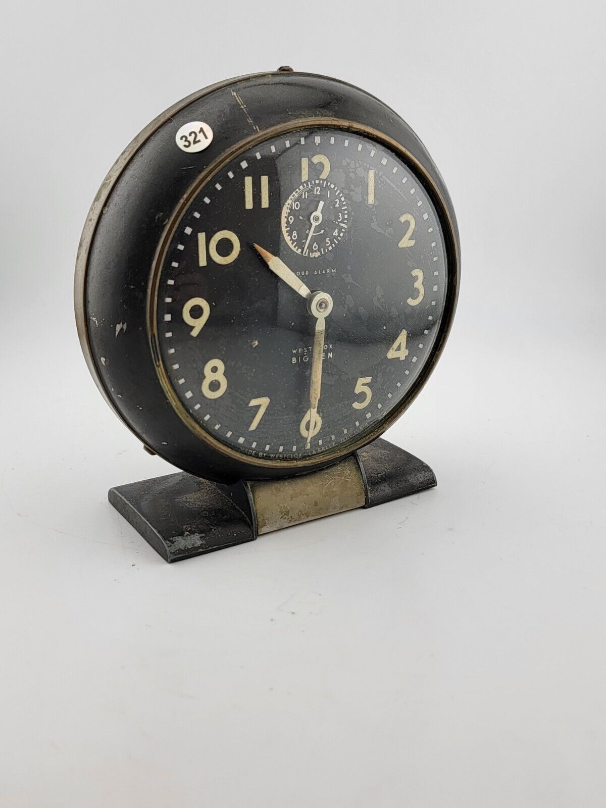Rare Vintage ca. 1945 Mid Century Modern WESTCLOX Big Ben Alarm Clock