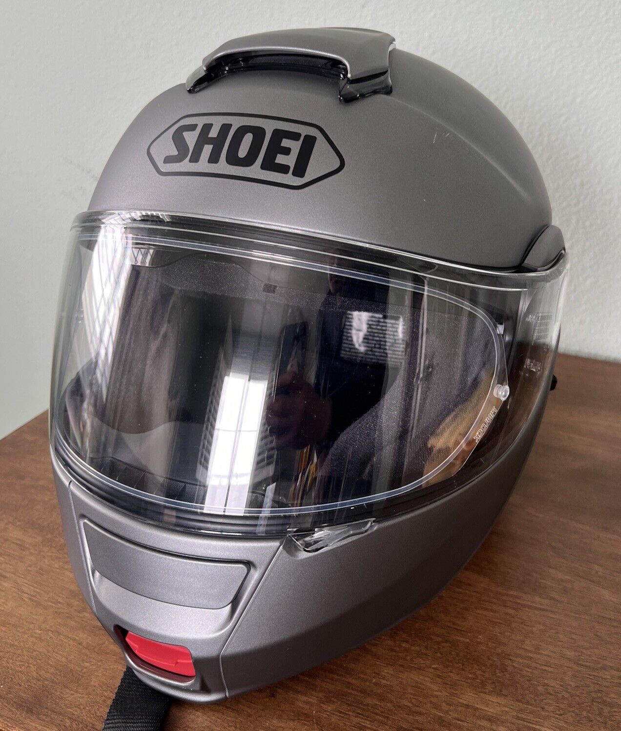 SHOEI Neotec Matte Gray Modular Full Face Motorcycle Helmet Men S