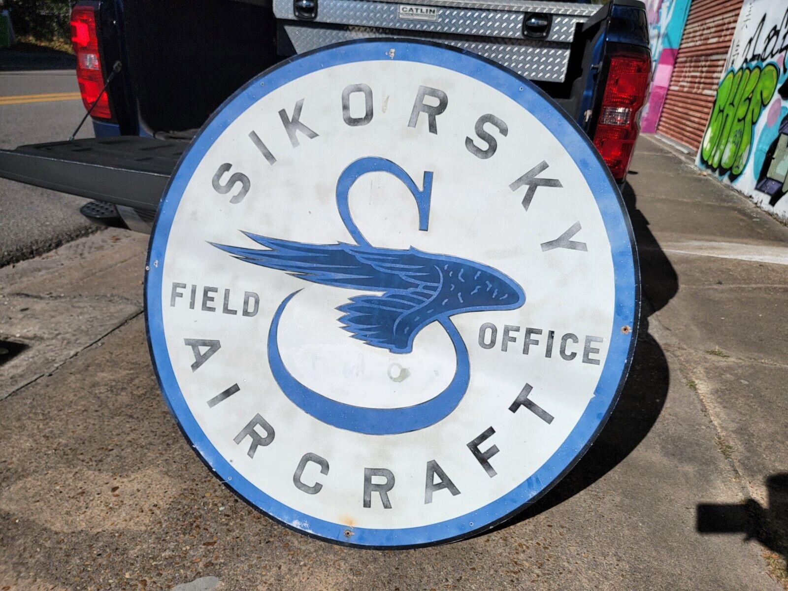 Sikorsky Aircraft Airplane Airport Lockheed Martin Sign Helicopter Military 