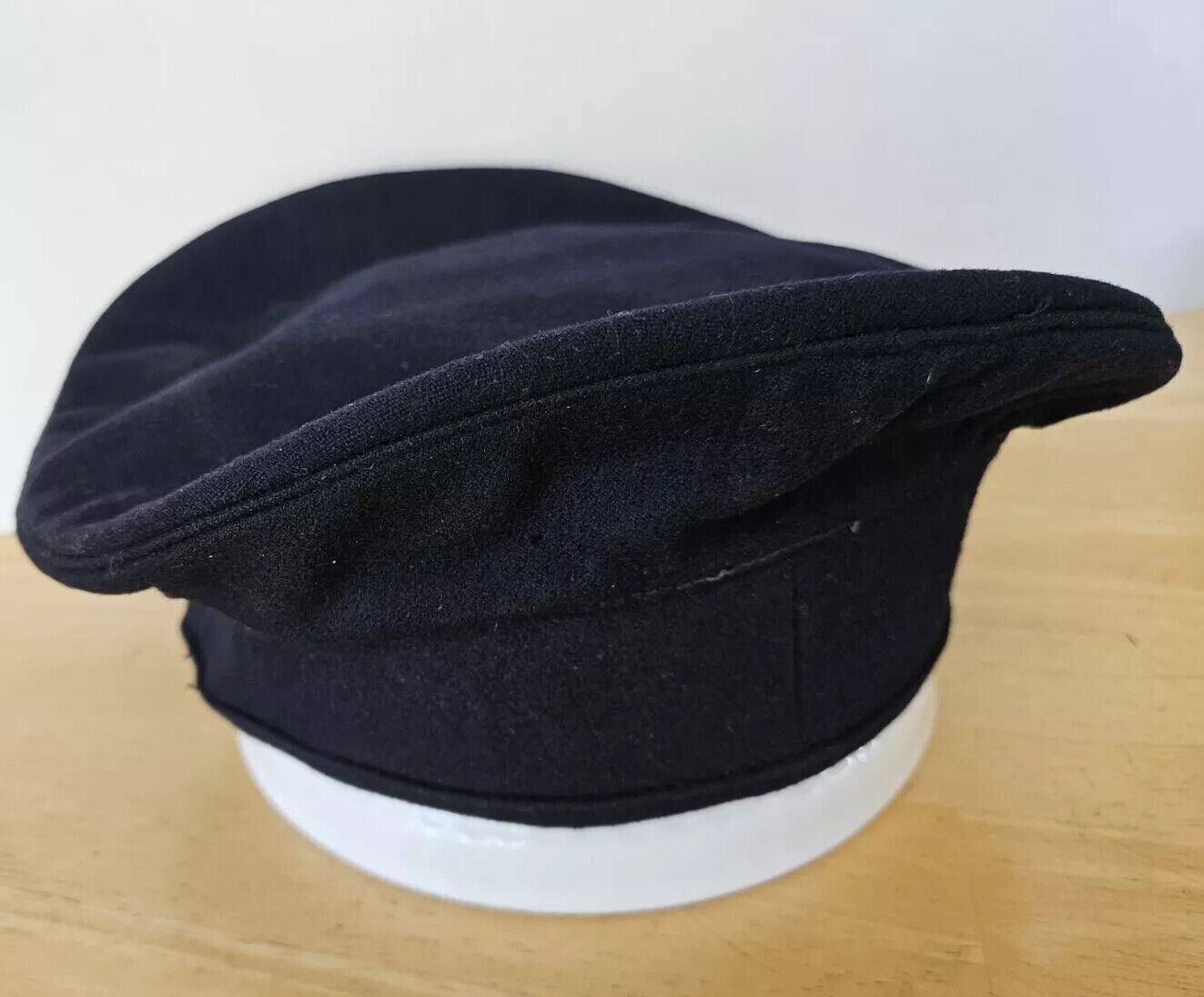 AUTH WW II US Navy Donald Duck Wool Sailor Baret Flat Hat WW2 1940’s 7 1/4