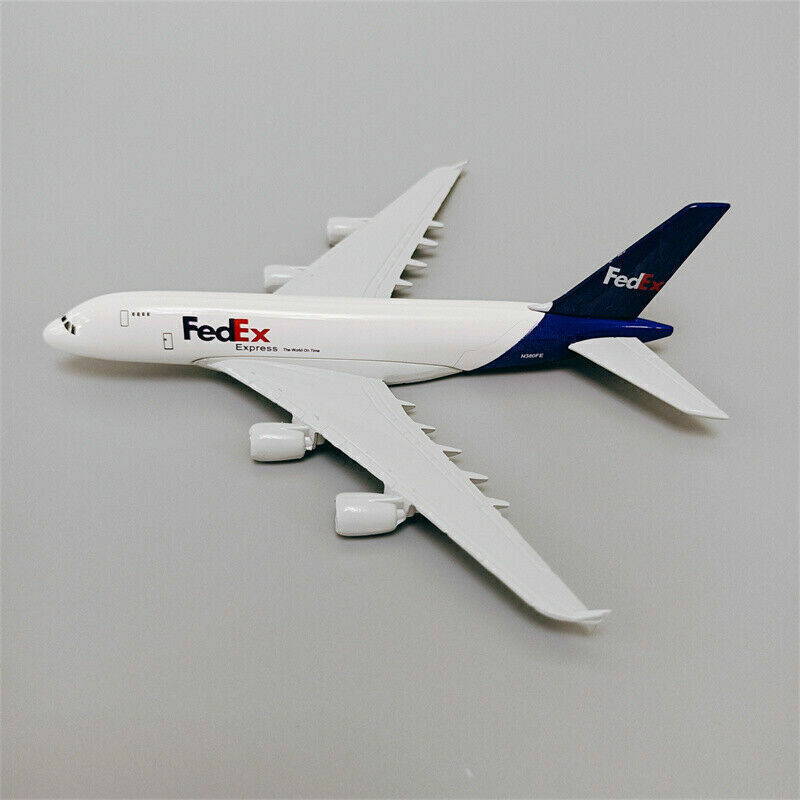 New 16cm Airplane Model Plane Air FEDEX Airways Airbus  A380 Aircraft Model Toy
