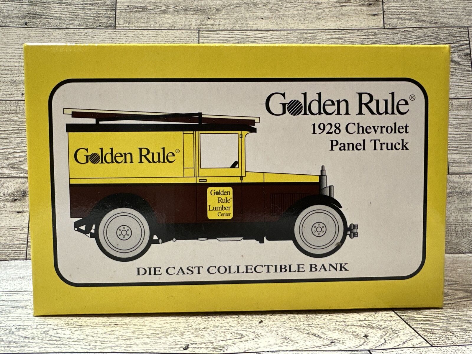 GOLDEN RULE 1928 Chevrolet Panel Truck Die Cast Coin Bank #19019 (1999)