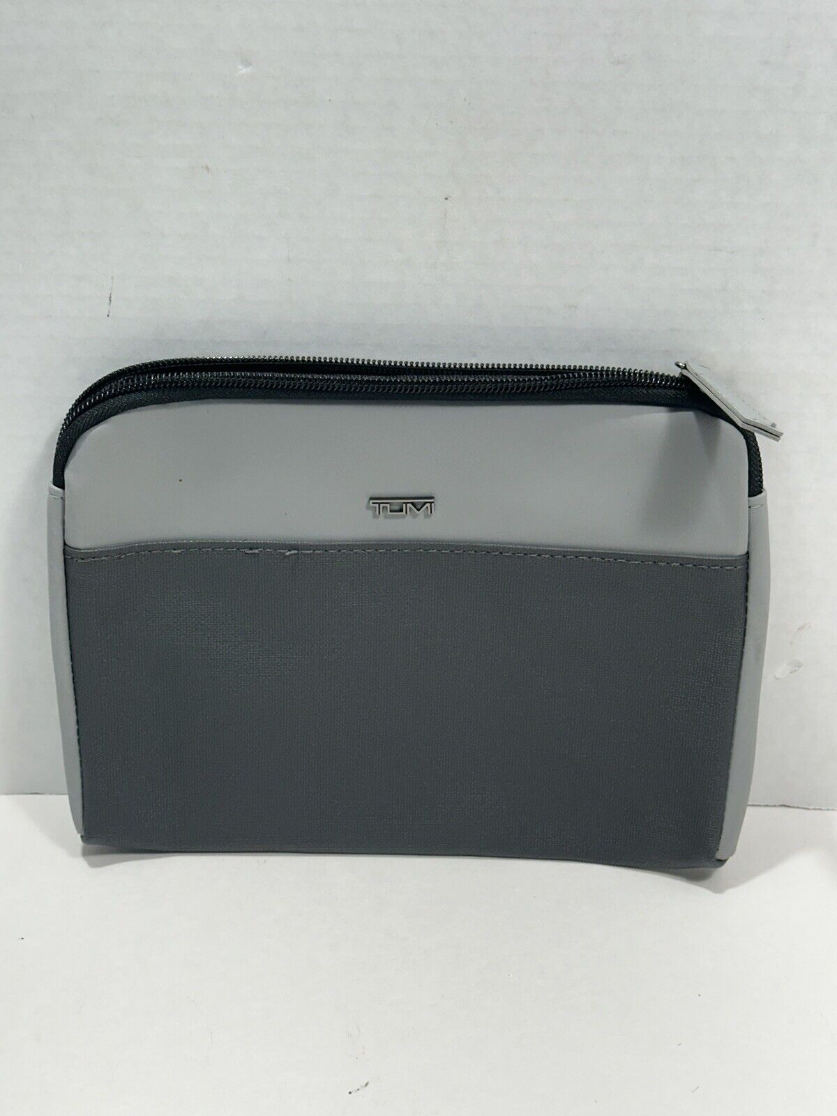 Tumi Delta One Business Class Soft Bag Gray Black  For Amenity Etc See Pictures