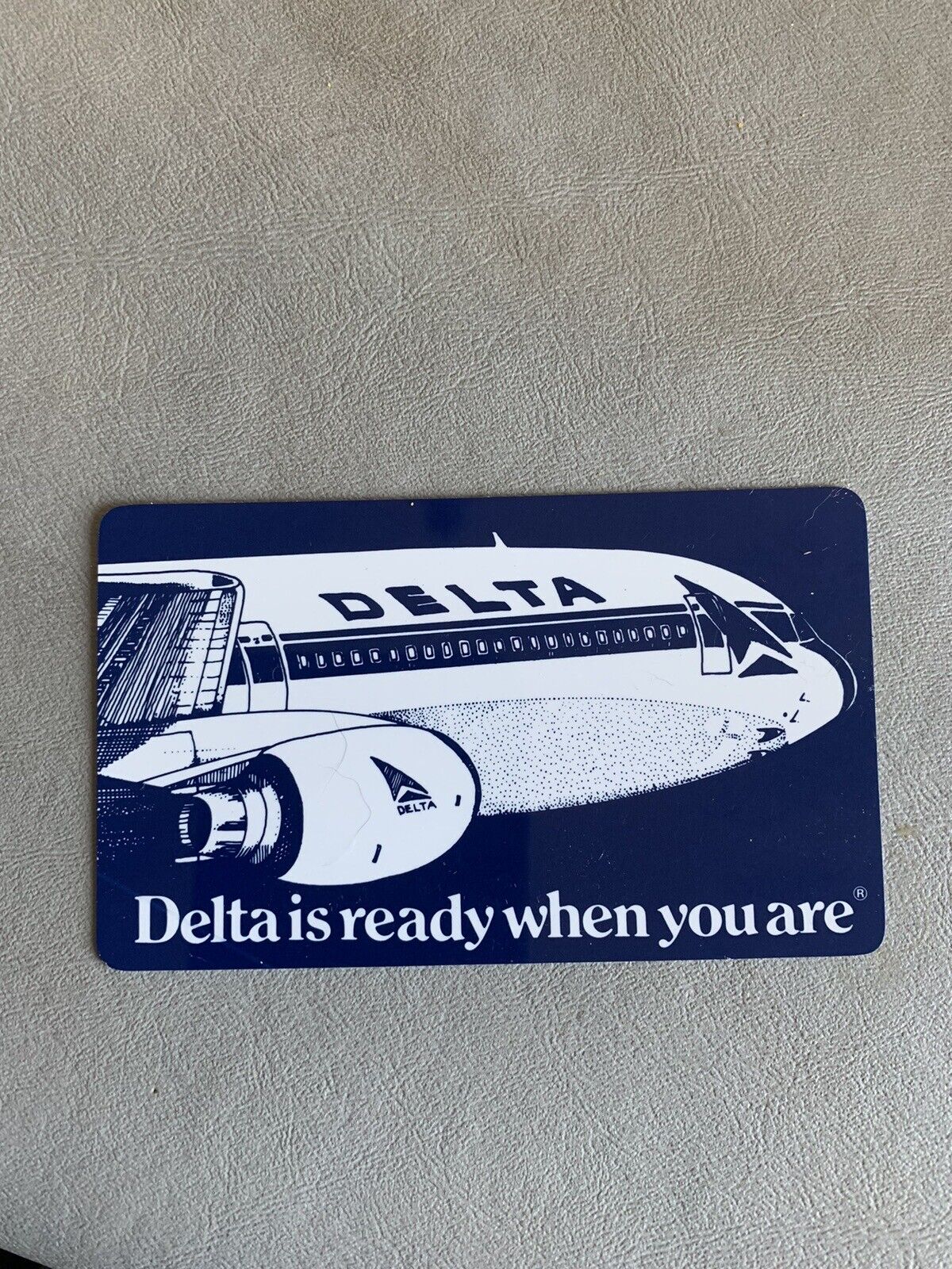 Vintage 1983 Delta Calendar Card