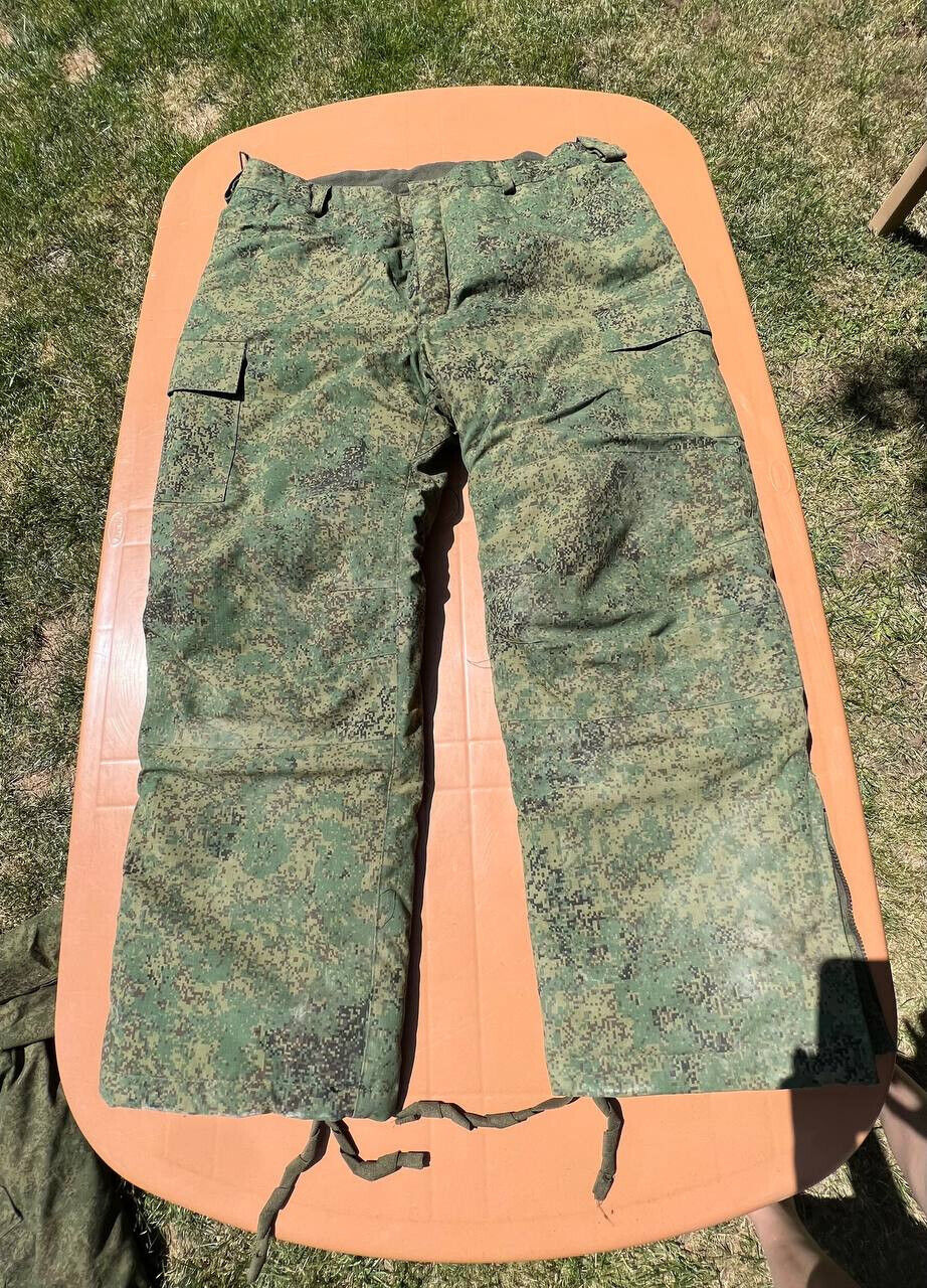 War in Ukraine Military Russian Camo Winter Pants Uniform soldier