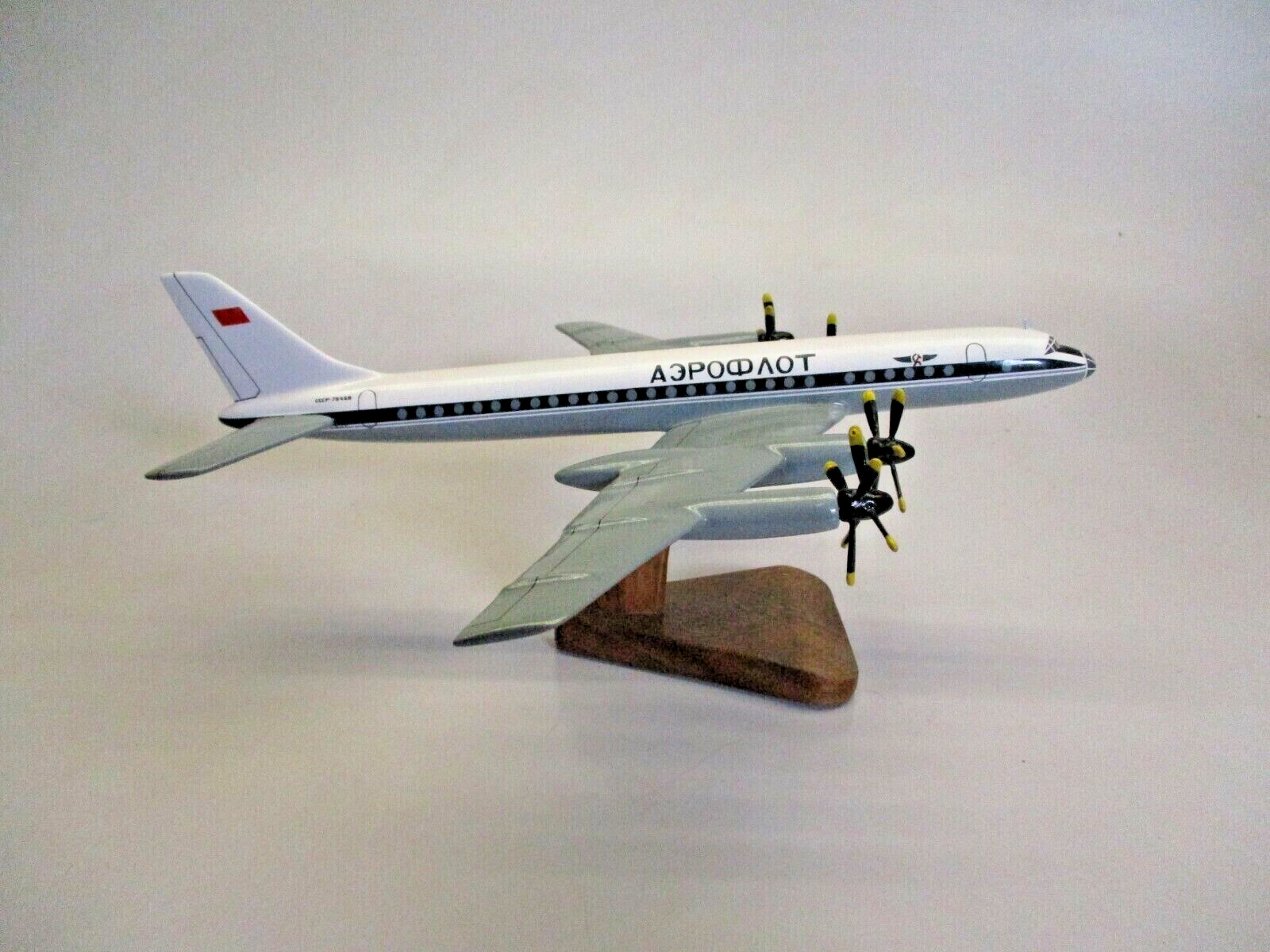 TU-114 Tupolev Airplane TU114 Wood Model  Regular New