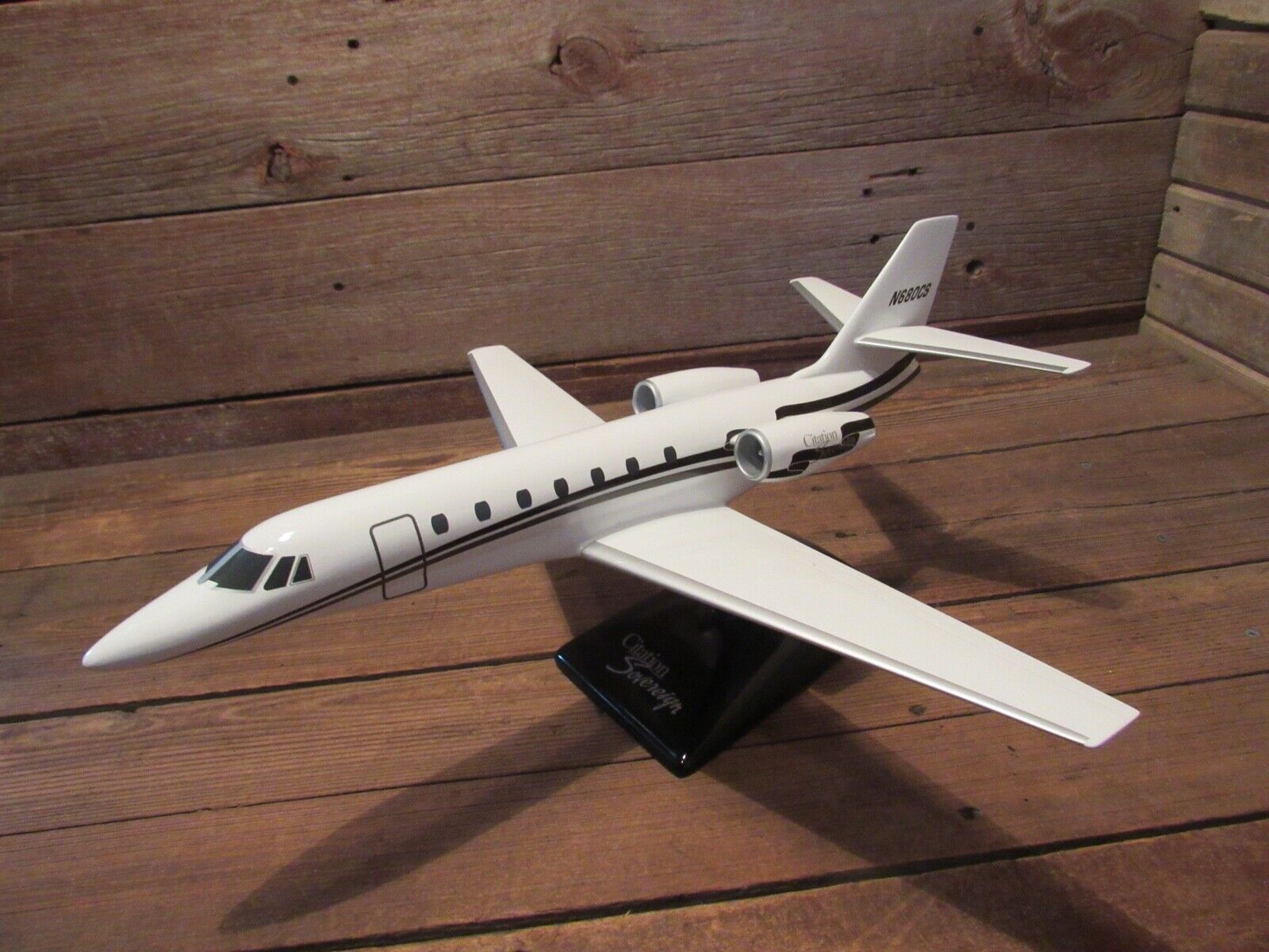 Micro West Cessna CITATION SOVEREGIN Jet Promo Desk Display Model Airplane