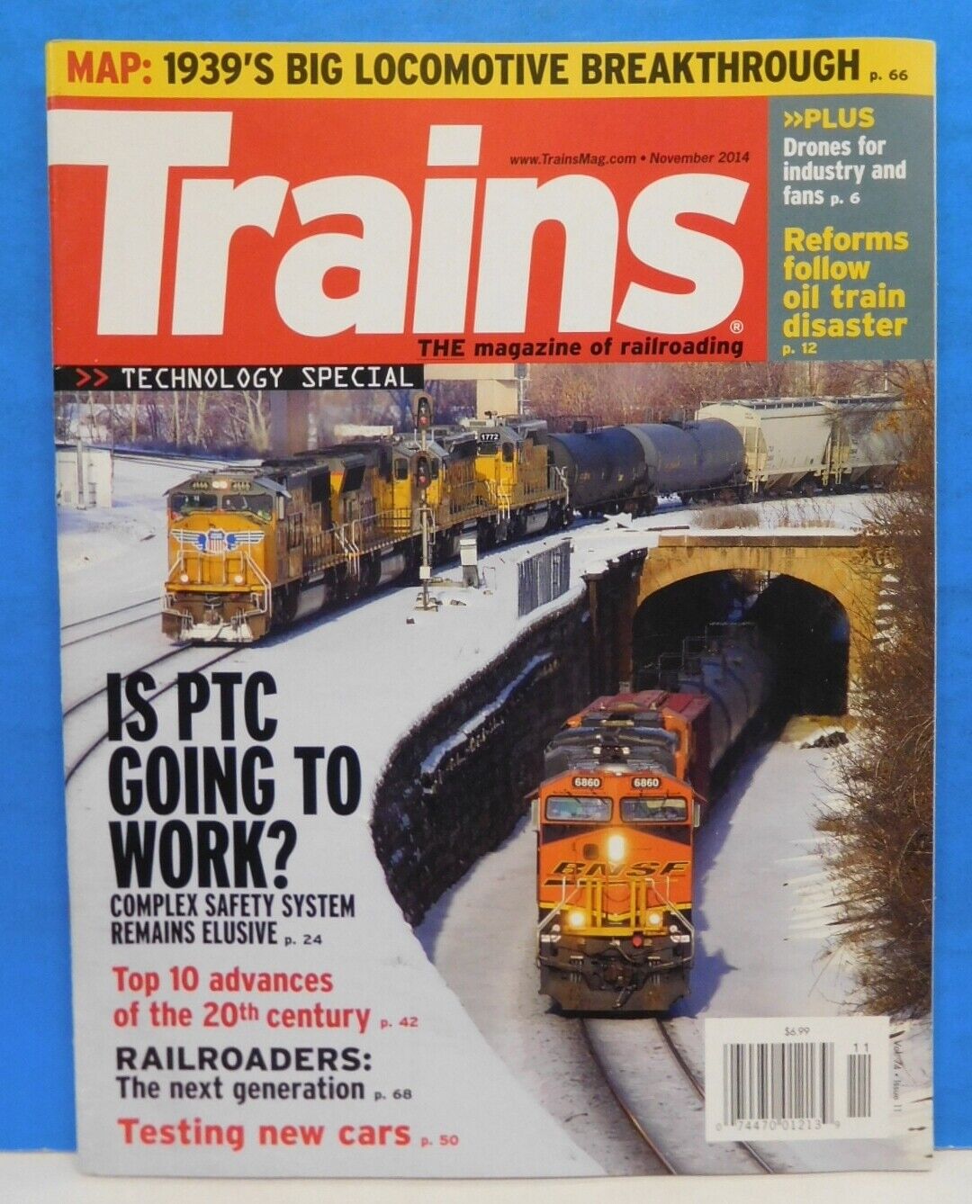 Trains Magazine 2014 Nov Railroaders the Next Generation PTC Testing new cars
