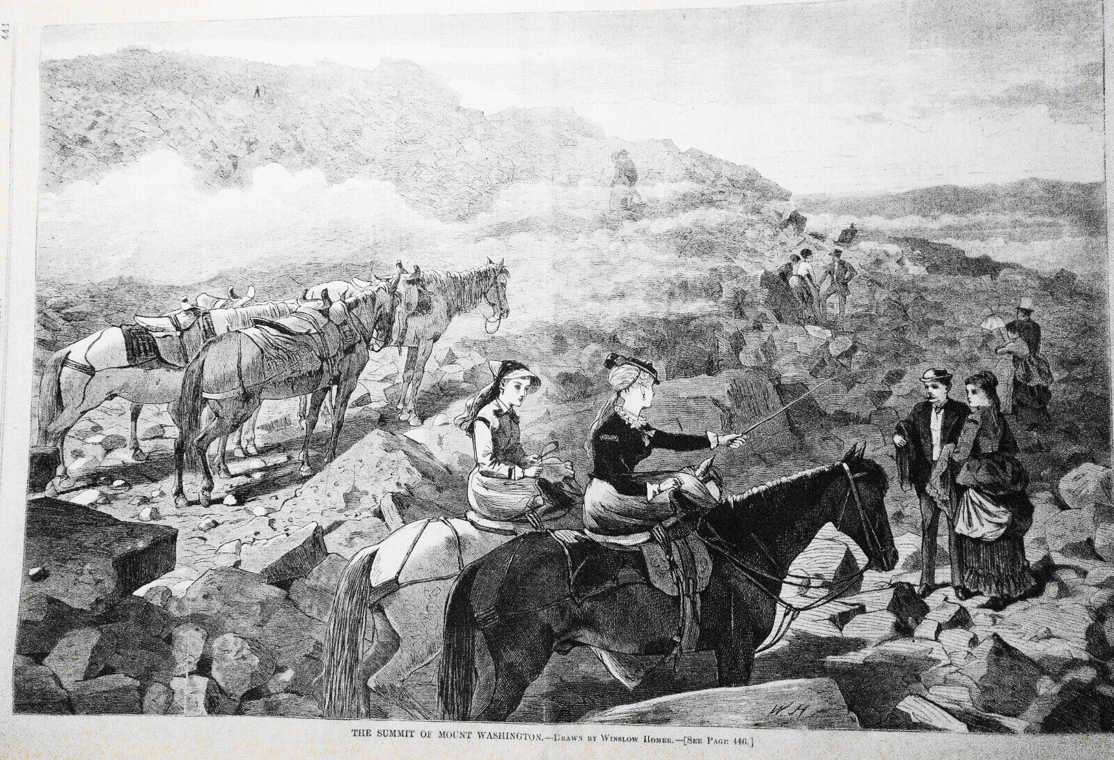 The Summit of Mount Washington by Winslow Homer in Harper's Weekly July 10, 1869