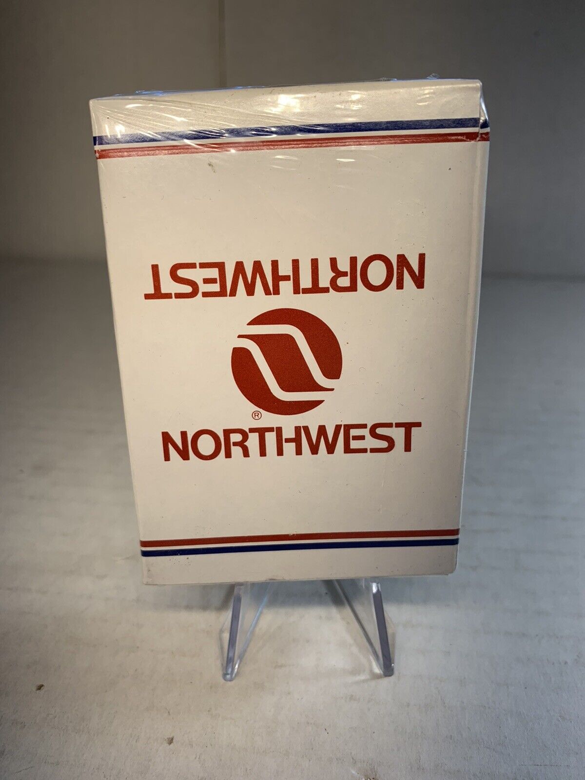 Vintage c. 1980’s NORTHWEST AIRLINES Airplane Sealed playing cards pack