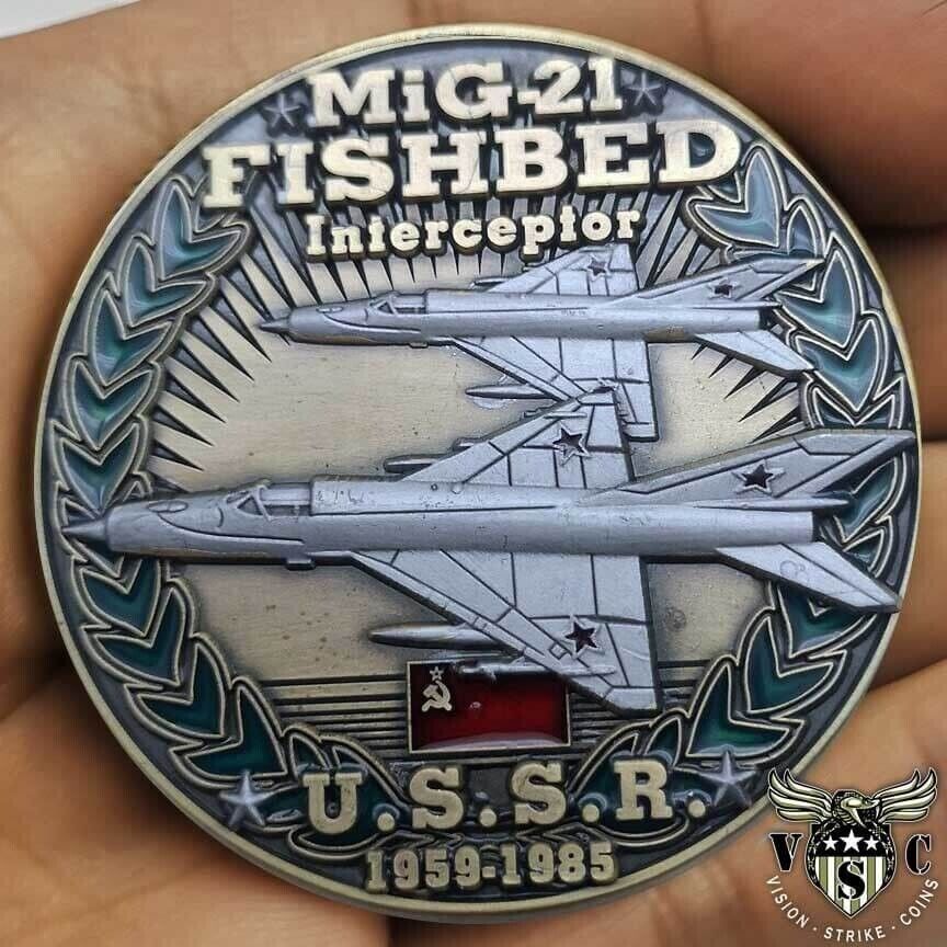MiG-21 Fishbed USSR Cold War Veteran Prior Service Combatants Challenge Coin