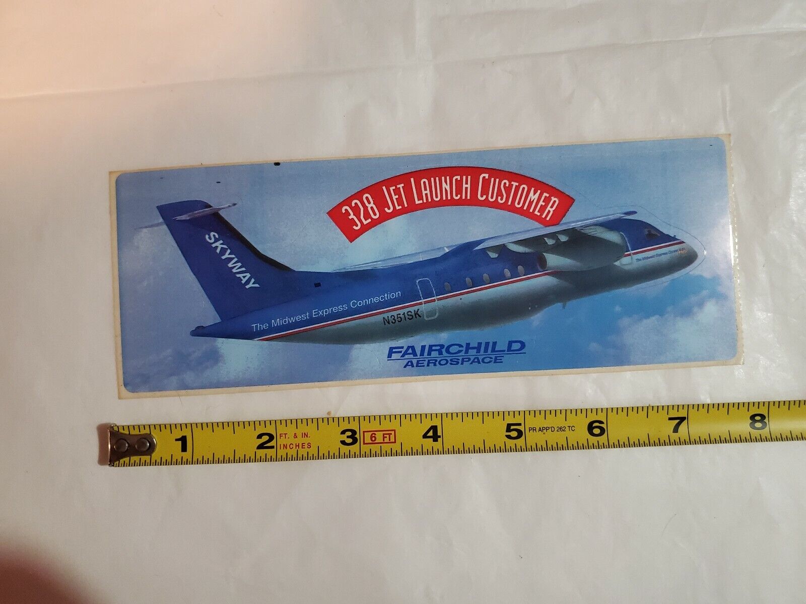 Dornier 328 Jet -  Sticker - Fairchild Aerospace Midwest Express Connection
