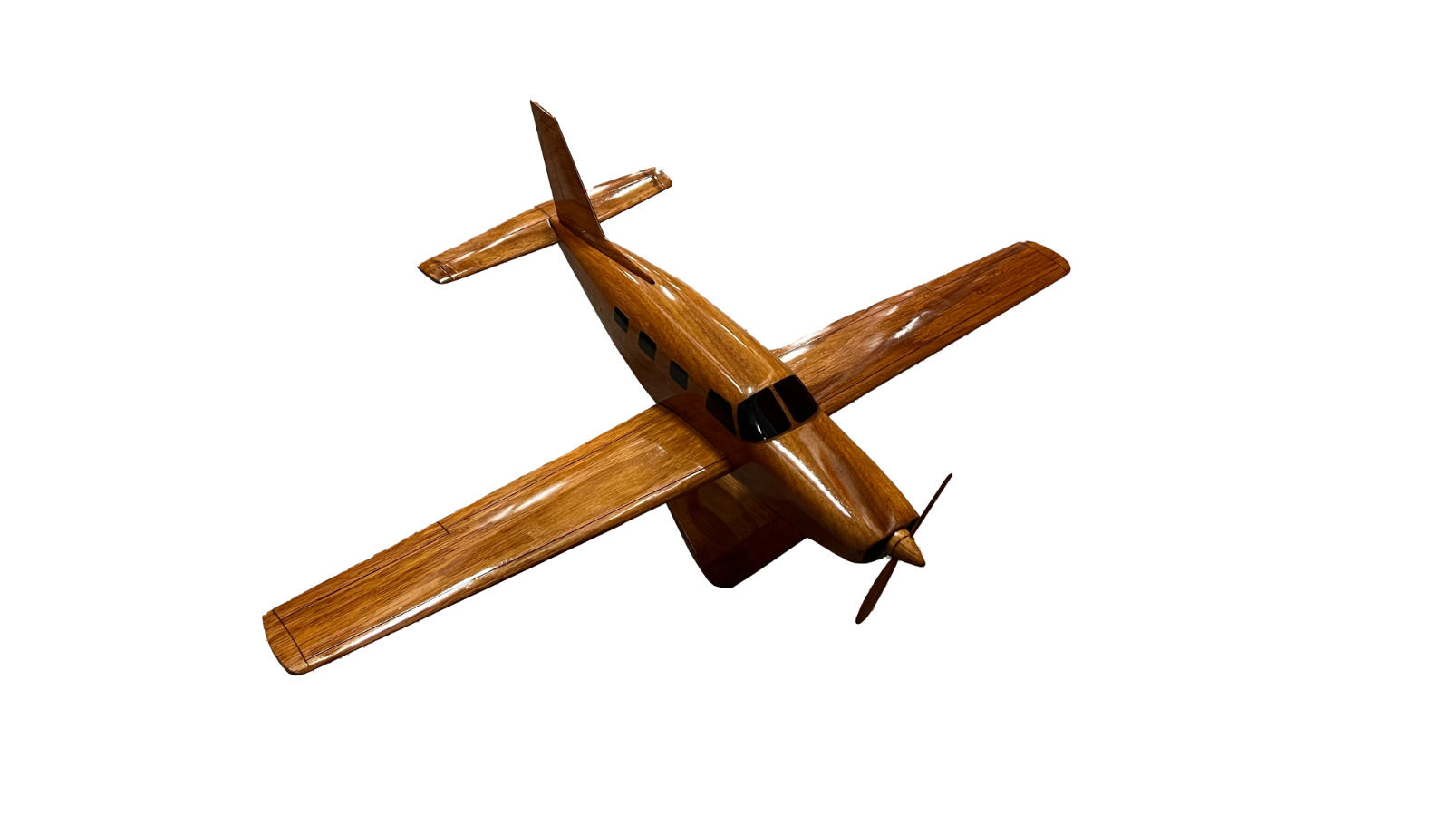 Piper Navajo Mahogany wood Airplane model