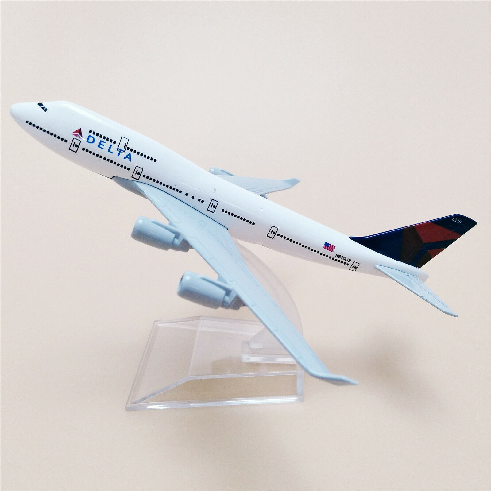 16cm Air American DELTA Boeing B747 Airlines Airplane Model Plane Aircraft Alloy