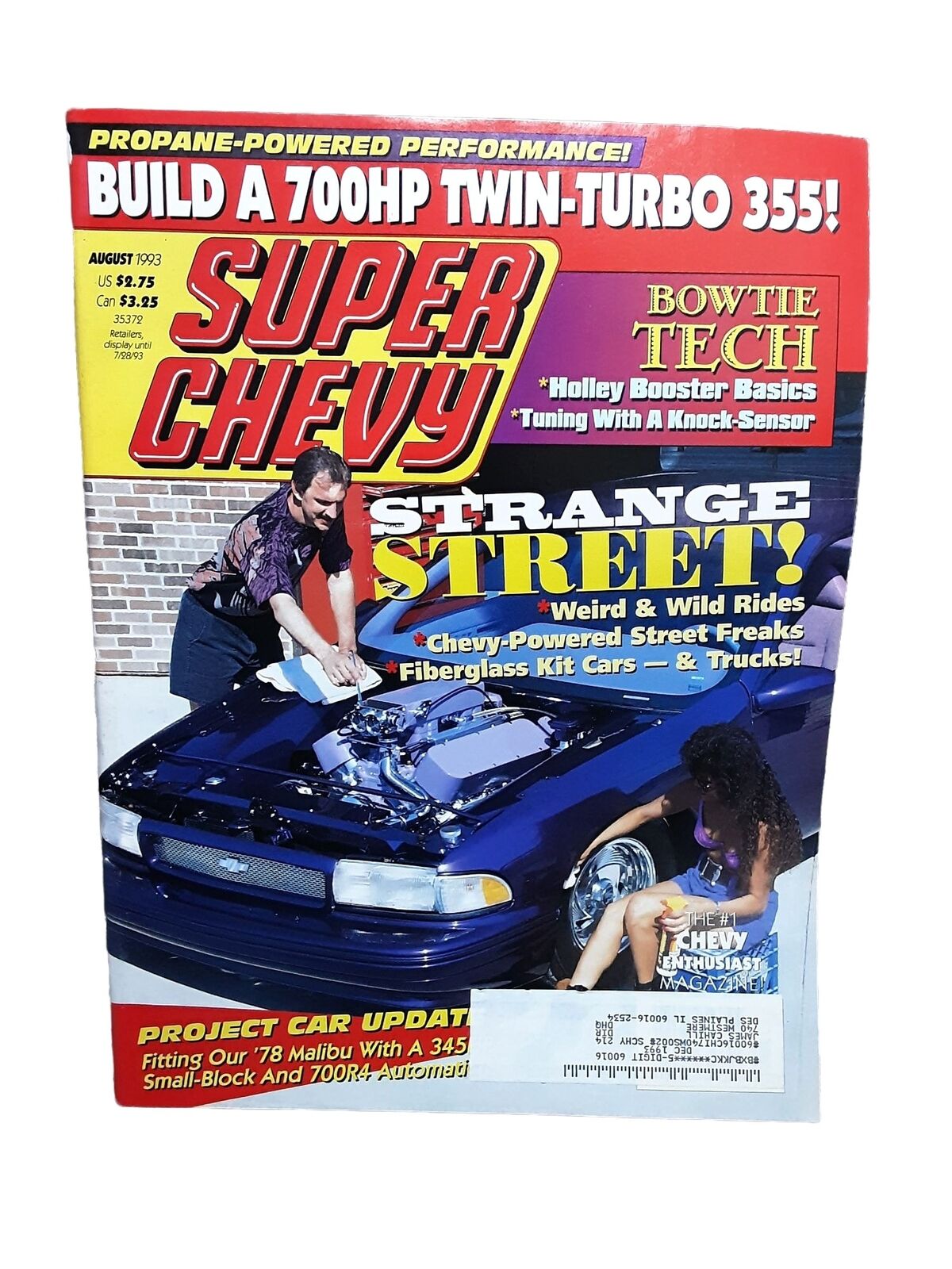 Super Chevy Magazine August 1993 57 Chevy Pro Mod