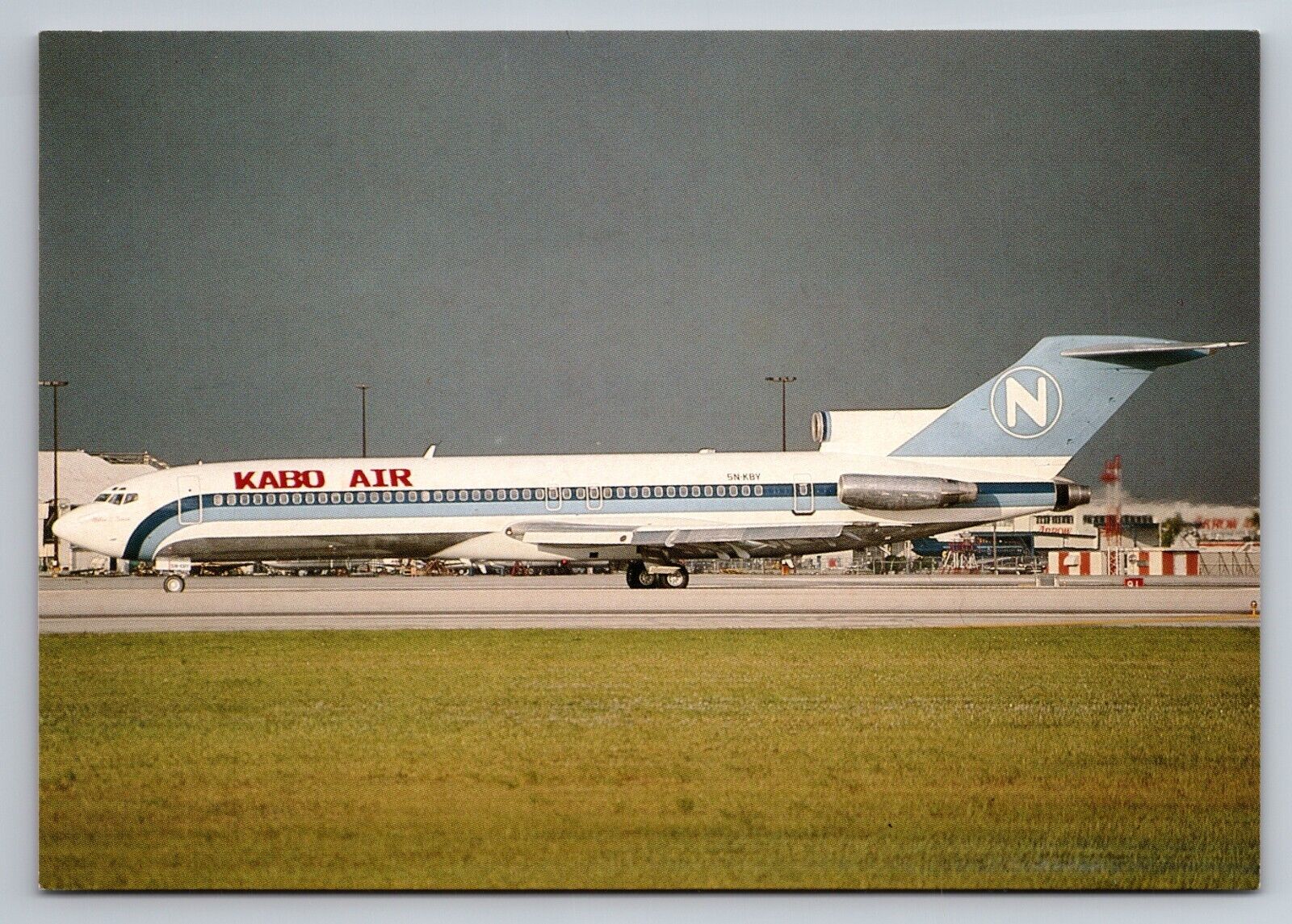 Kabo Air Boeing 727-225 5N-KBY c/n 20442 Airline Aircraft Postcard