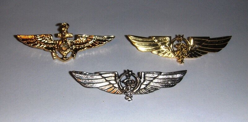  Turkish Air Army Navy Force Flight Surgeon Doctor Wing Badge