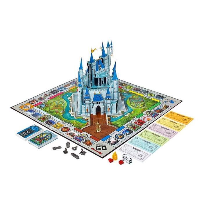 New 2010 Disney Theme Park Edition III Monopoly Game with Pop-Up Disney Castle