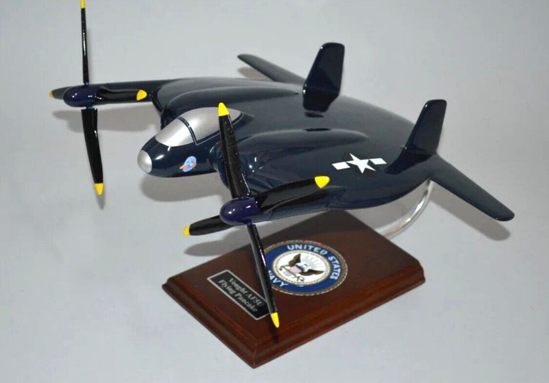 US Navy Chance Vought XF5U Flying Pancake Desk Display 1/28 Model SC Airplane