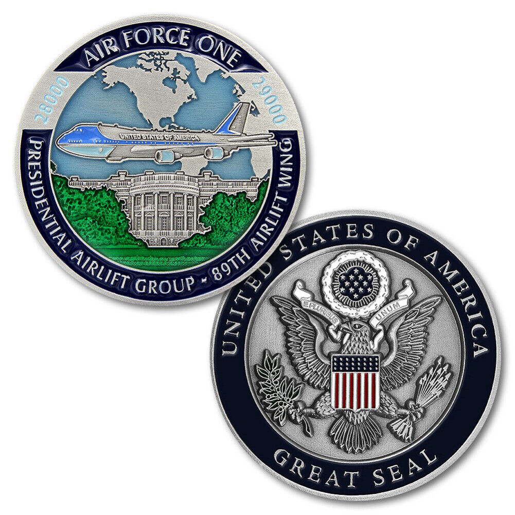 NEW U.S. Air Force, Presidential Aircraft Group Air Force One Challenge Coin