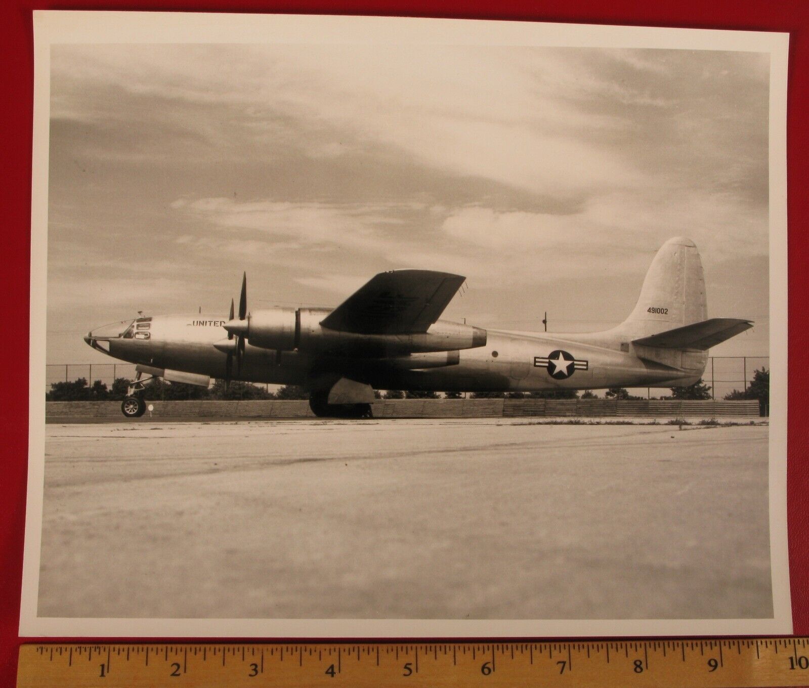 VINTAGE PHOTOGRAPH REPUBLIC AVIATION XF-12 AIRPLANE LABRATORY USAAF MILITARY 