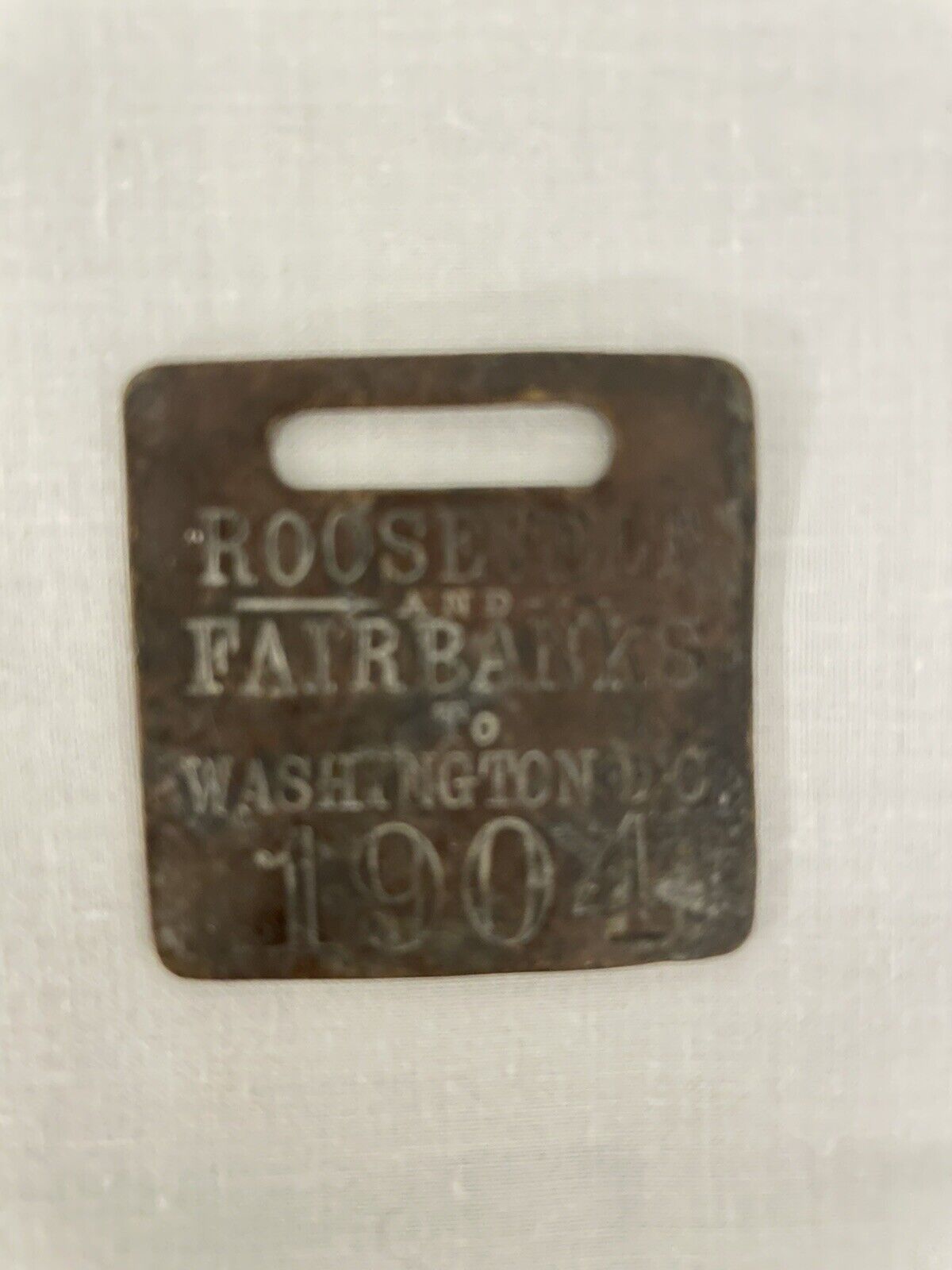 Rare 1904 Roosevelt Fairbanks Washington Campaign Watch Fob