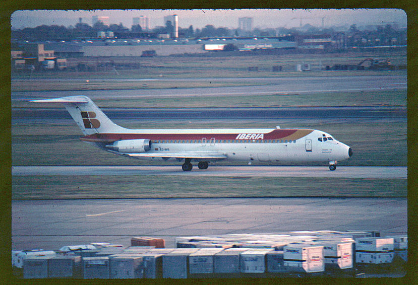 Orig 35mm airline slide Iberia DC-9-30 EC-BIS [2121]