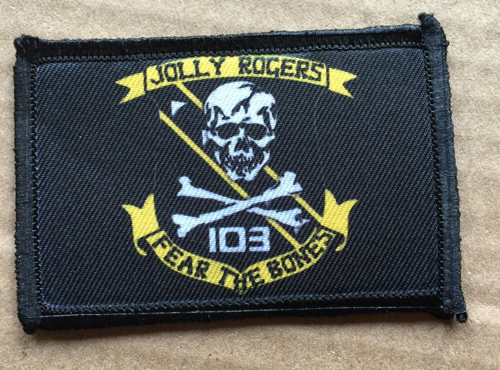 VF 103 F14 Tomcat Morale Patch Jolly Rogers Top Gun Tactical ARMY Hook Military 