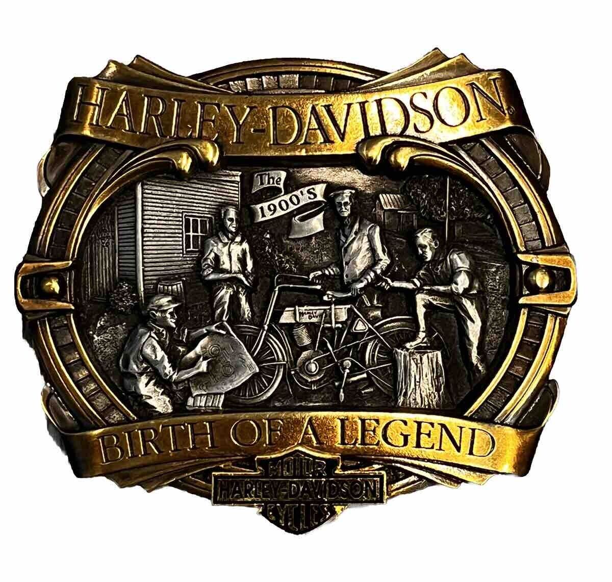 Harley Davidson Decade Birth of a Legend Belt Buckle Ltd Ed /7500 Made in USA