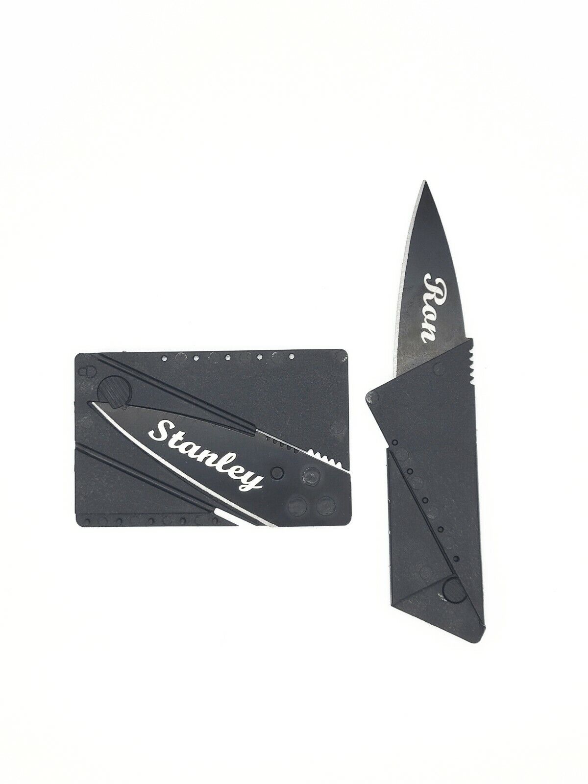Personalized Credit Card Knife/ survival knife/ laser engraved gift knife.