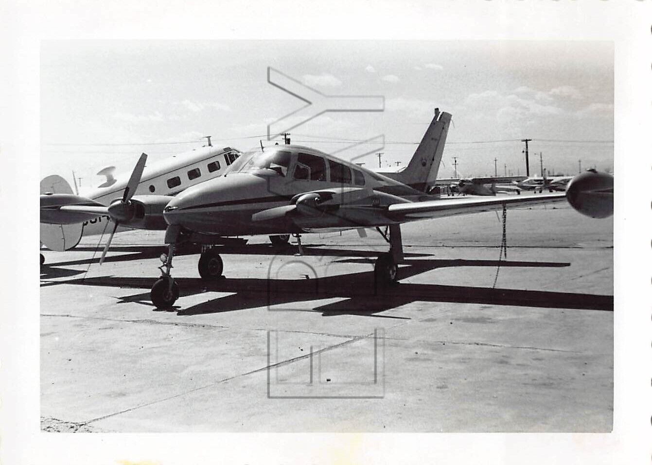 Old Photo Snapshot Cessna Plane Aviation Aircraft #23 Z10