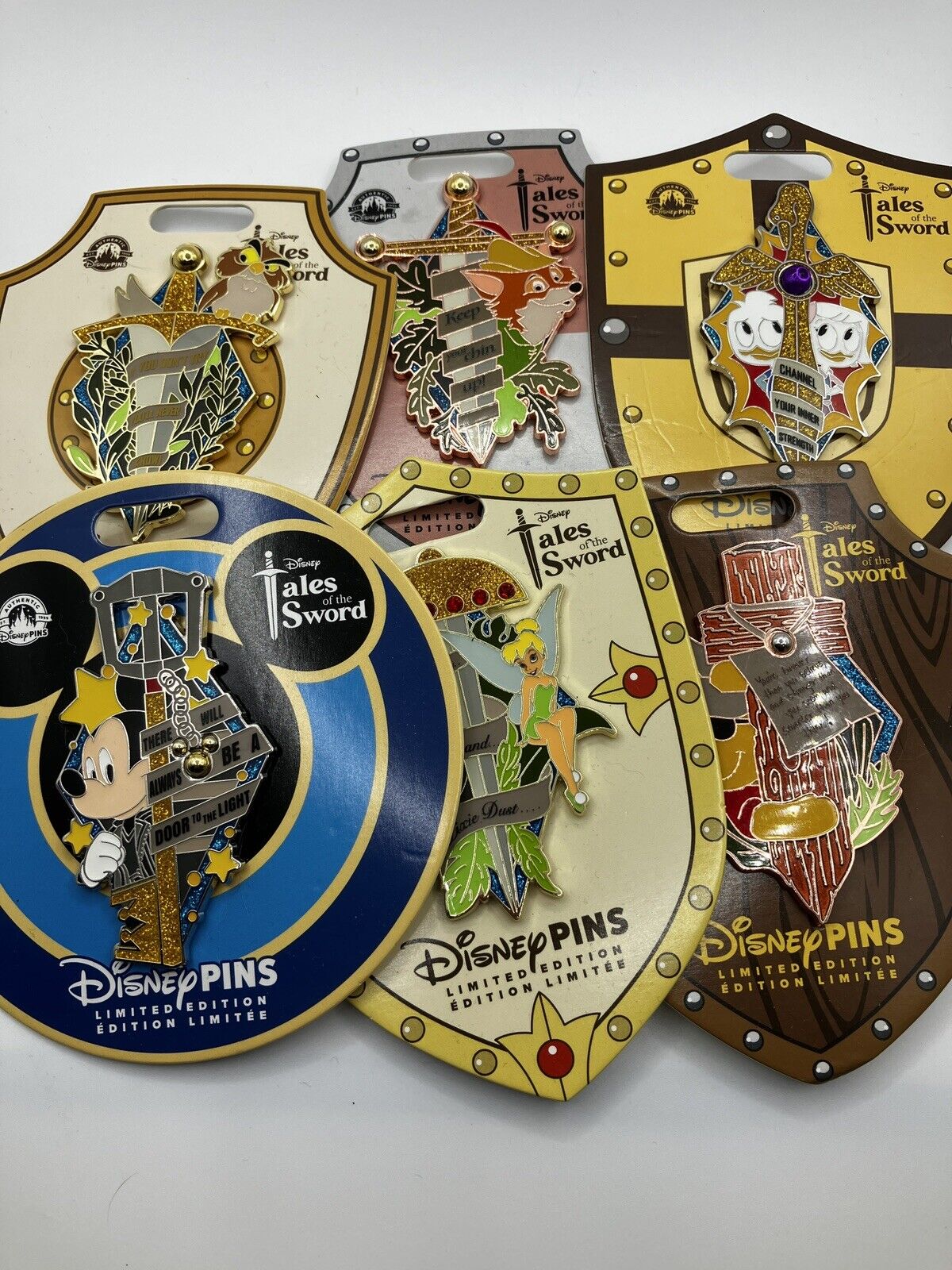 2024 Disney Parks Tales Of The Sword Collection Kingdom Hearts 6 Pin Set LE 3000