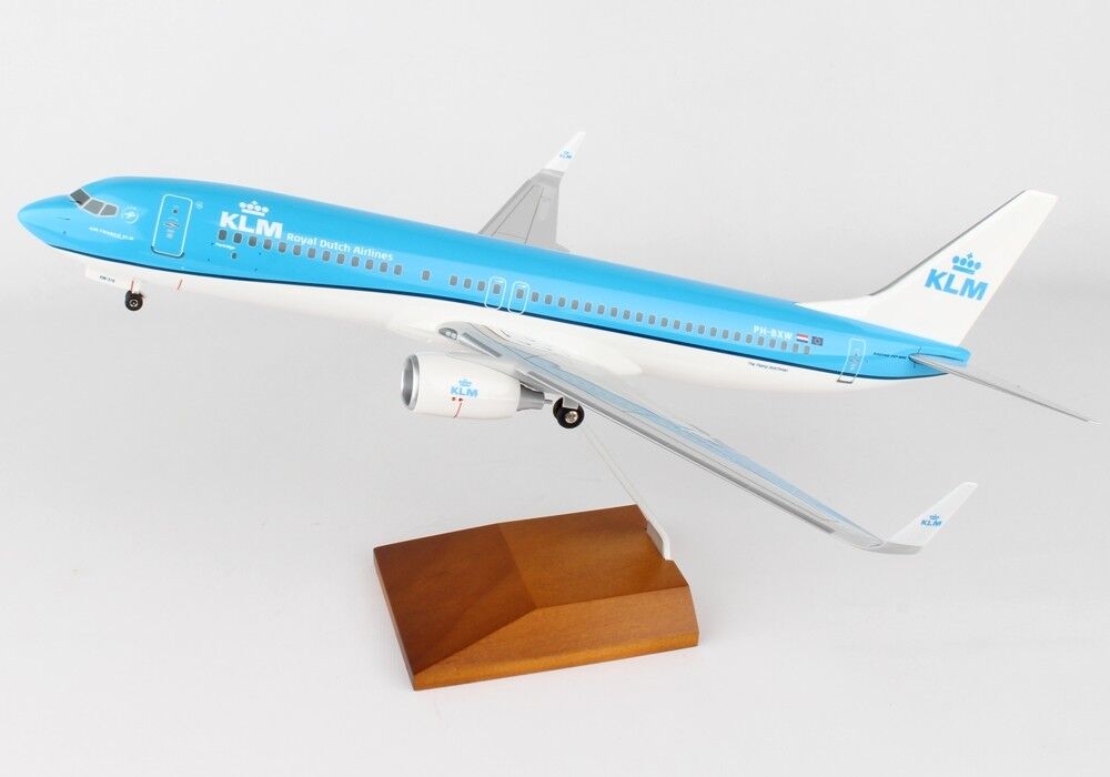 Skymarks SKR8251 KLM Boeing 737-800 PH-BXW Desk Top Display 1/100 Model Airplane