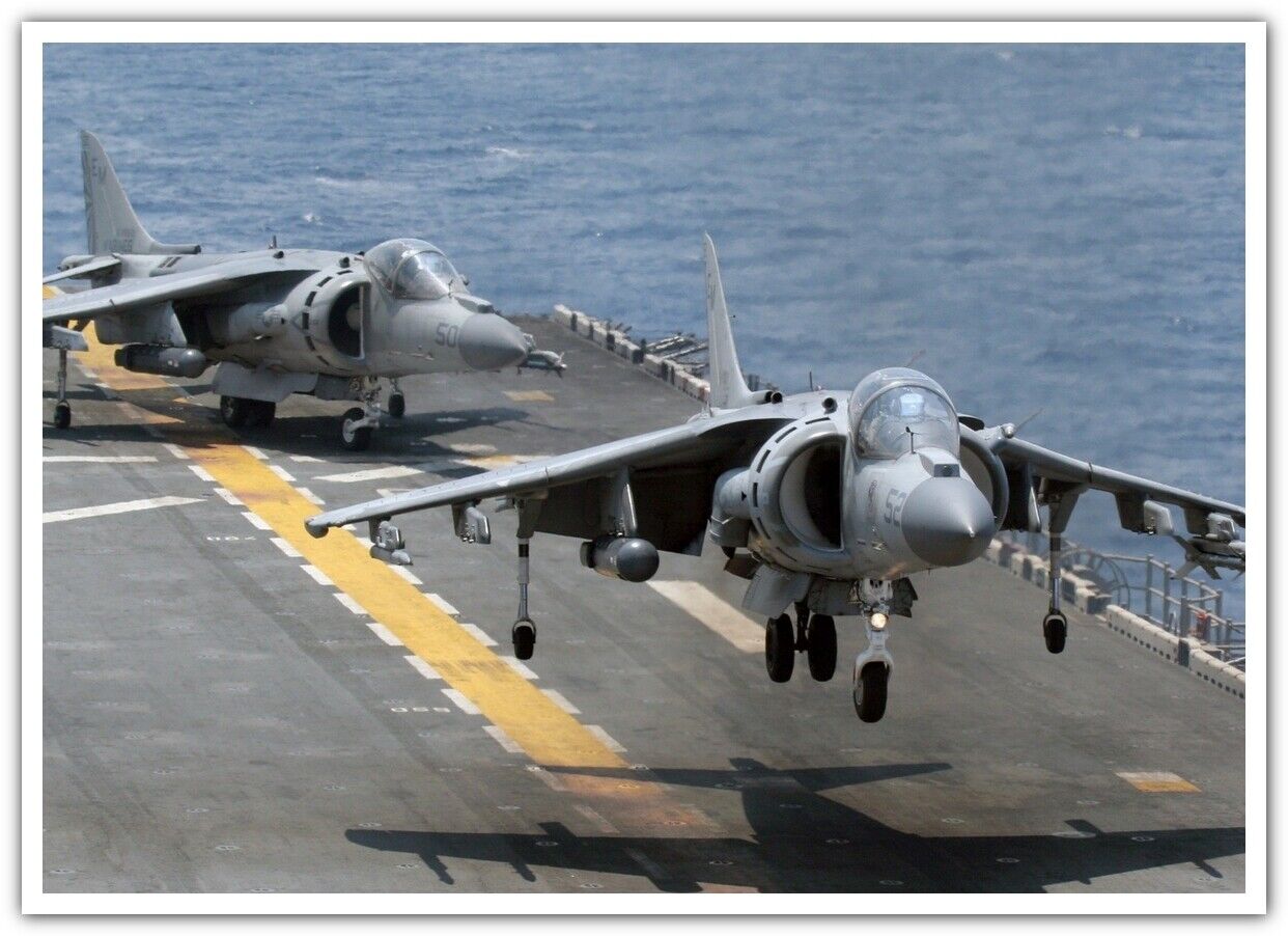 aircraft carrier Harrier sea military aircraft aircraft military vehicle AV-8B 2