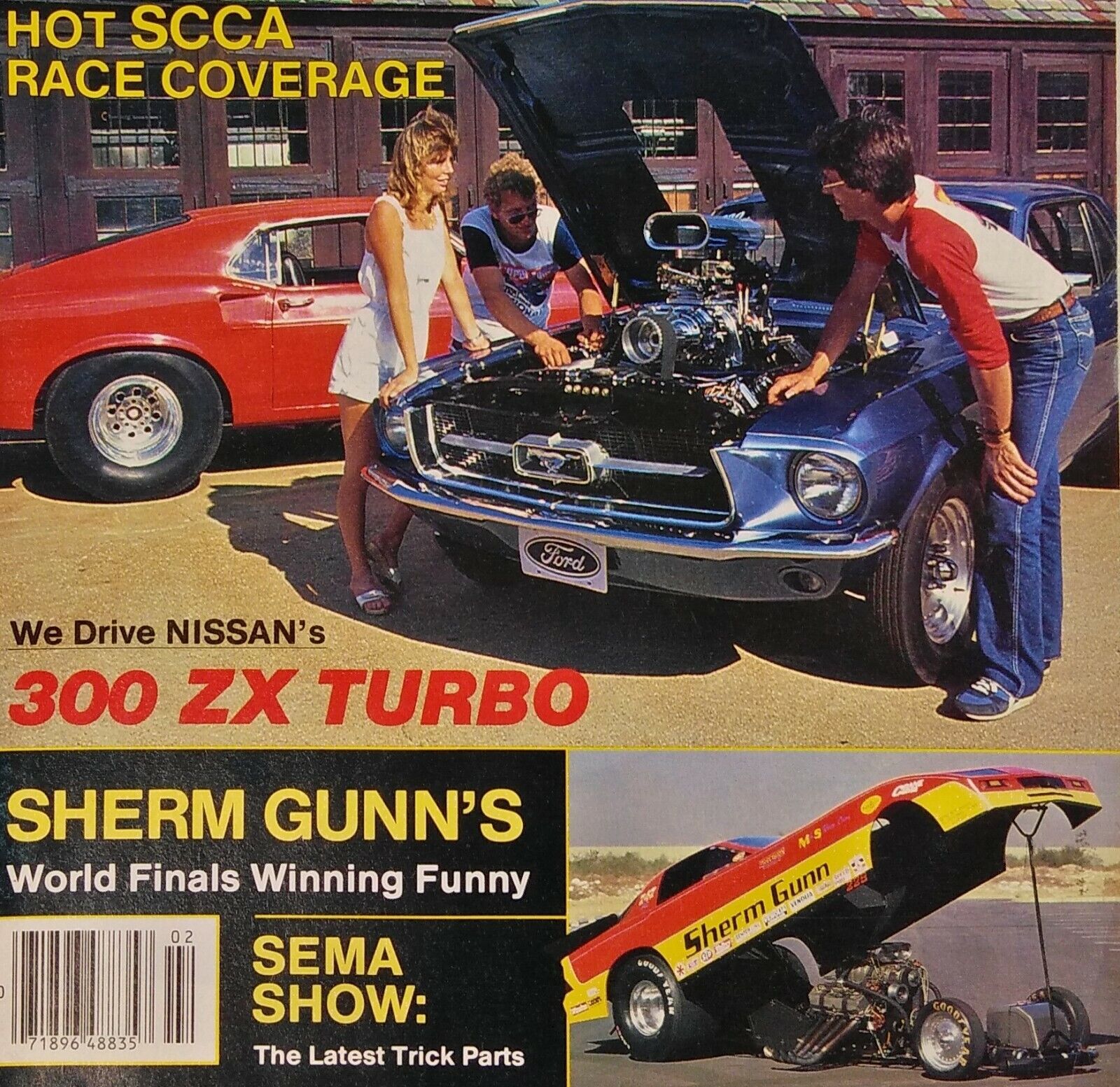 Popular Cars Feb 1985 Vol 7 No 2 Funny Pro Street 300 ZX Turbo Nissan SCCA Race