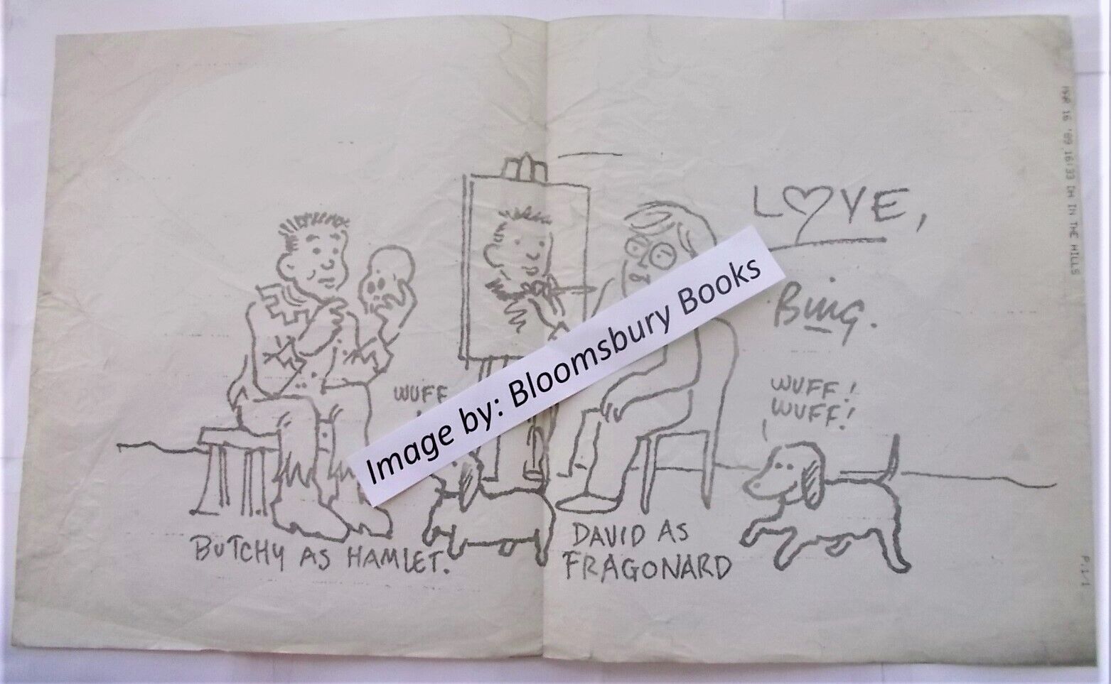 Orig Thermal Fax March 16, 1989 To David Hockney Office Bing McGilvray Artwork