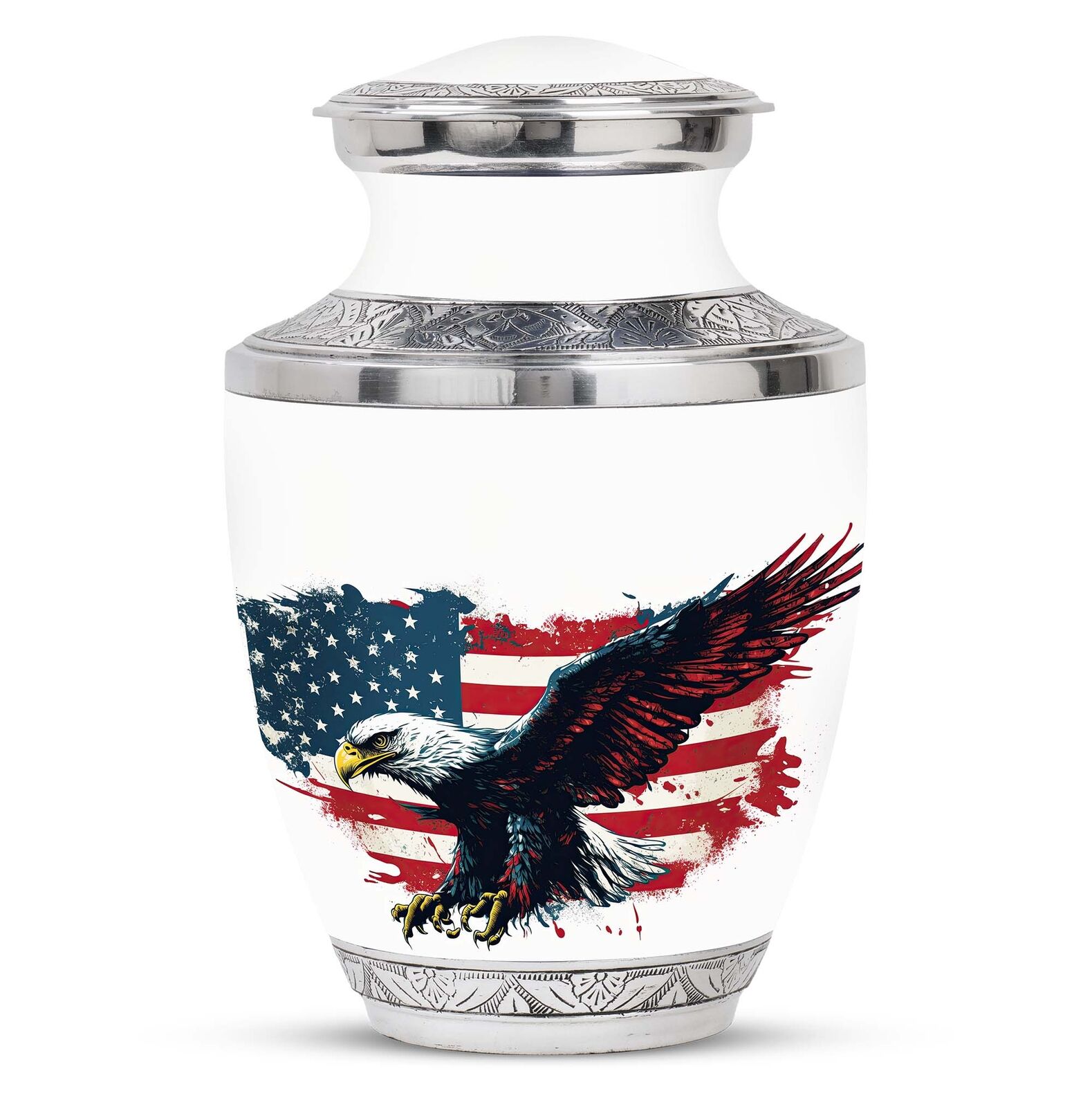 American Eagle: Soaring with Patriotism Funeral Urns For Ashes Large 10\