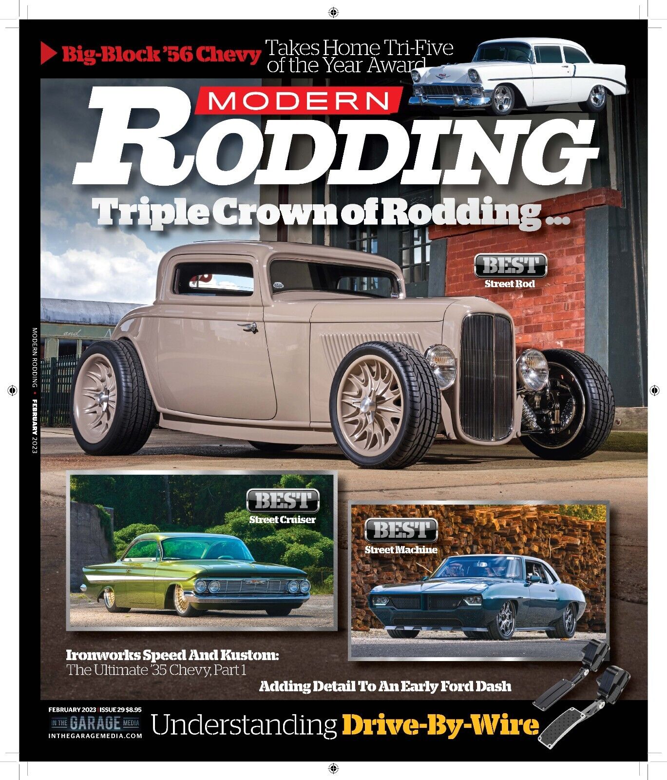 Modern Rodding Magazine Triple Crown of Rodding Issue #29 February 2023 - New