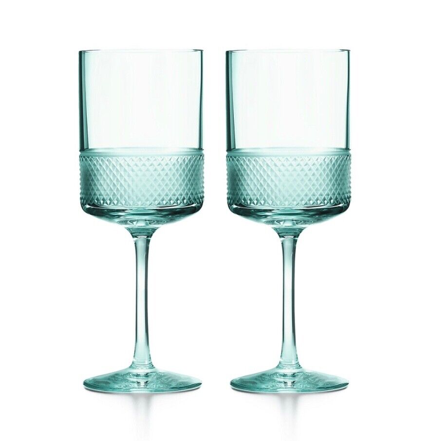 Tiffany&Co Diamond Point Wine Glass - Set of 2
