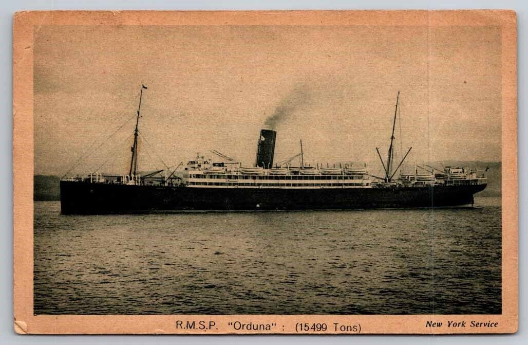 eStampsNet - RMSP Orduna Royal Mail Service 1924 Postcard Ships