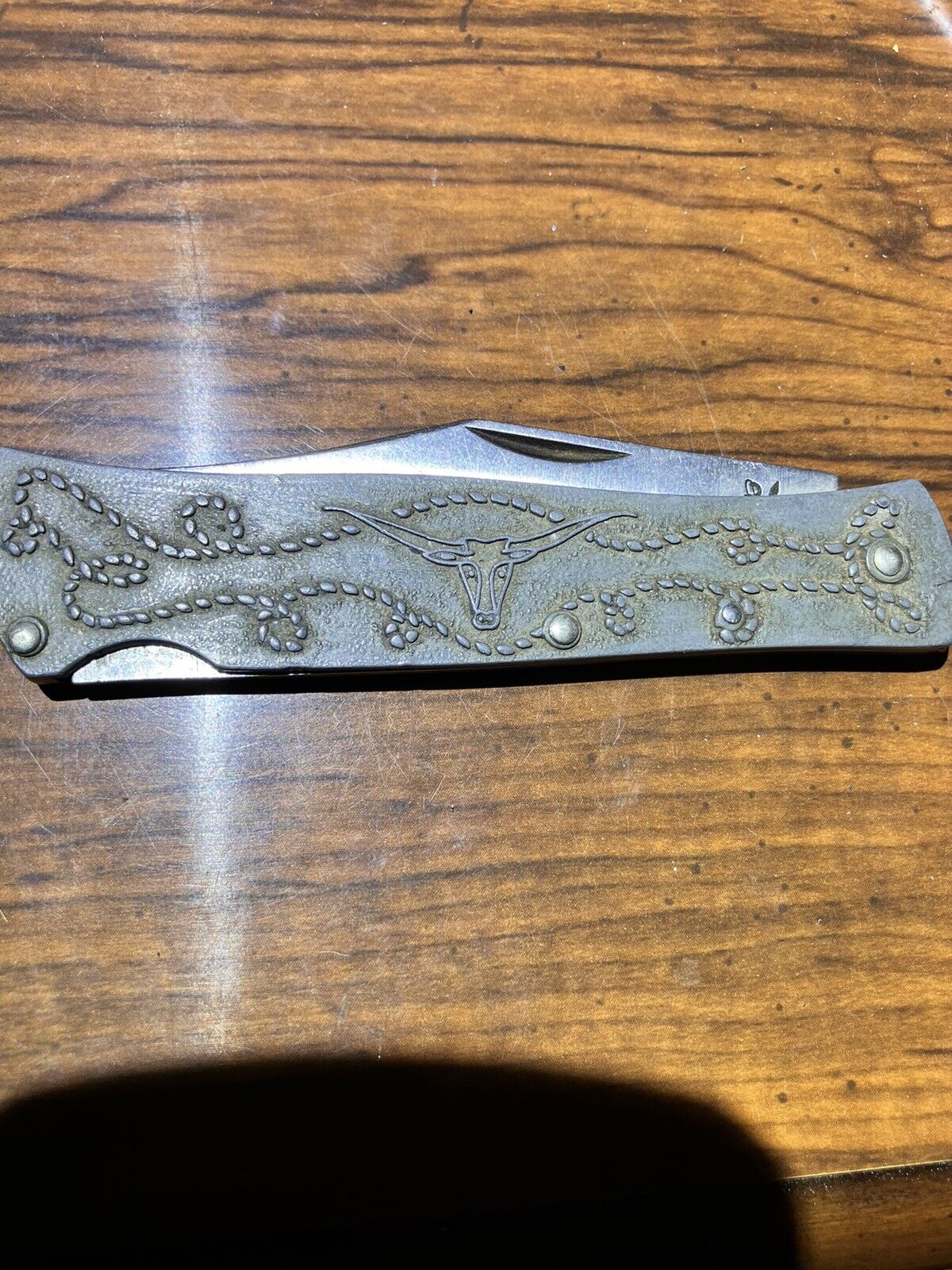 Vintage Camillus 47 Silver Sword Longhorn Lock Back Pocket Knife