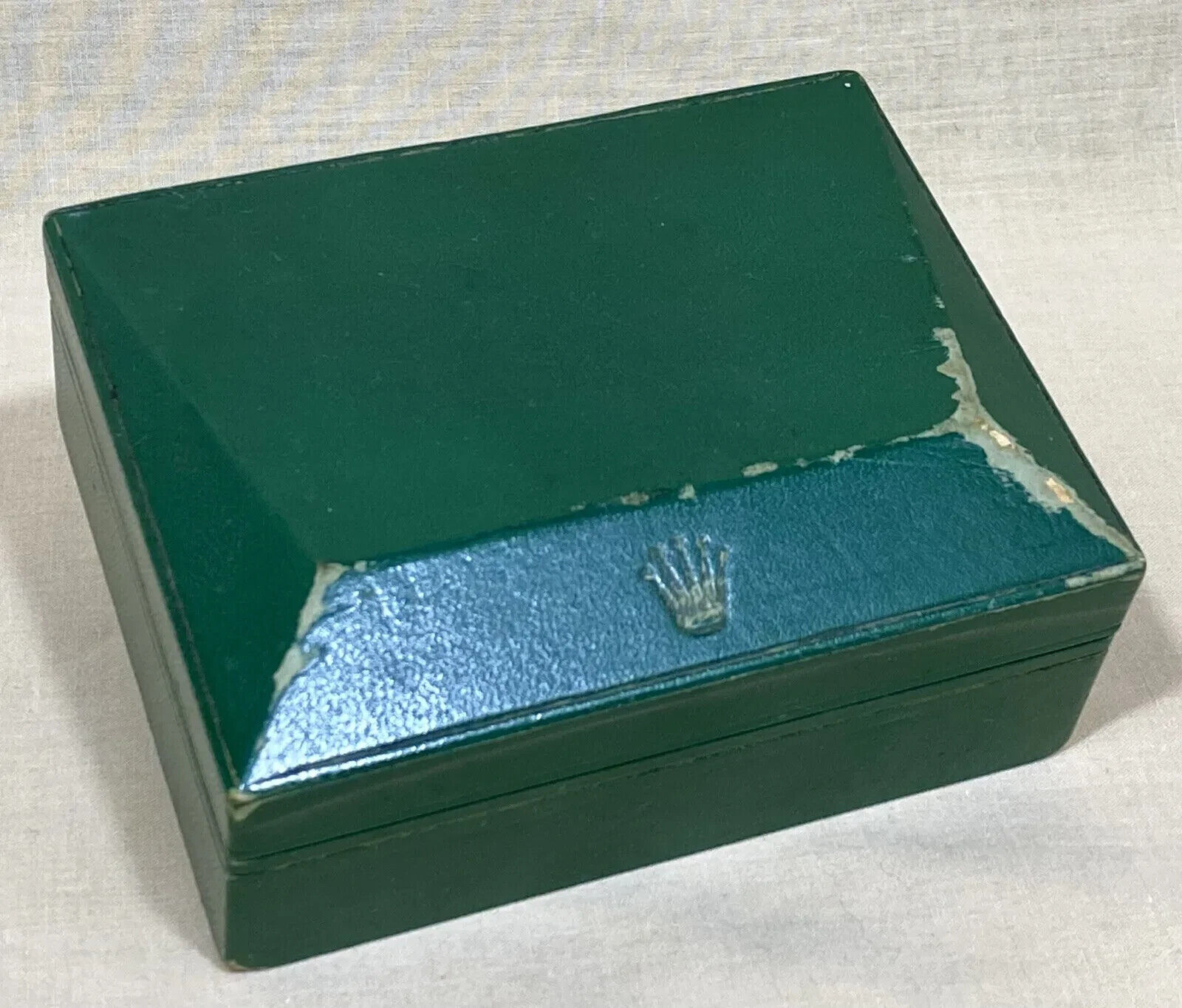 ROLEX Coffin Box 1960's + Leather Cushion Submariner 5508 6536 6538 GMT 1675