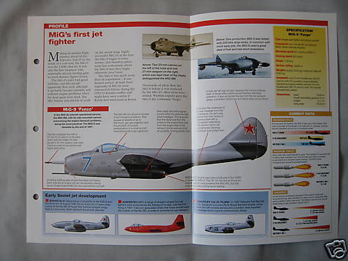 Aircraft of the World Card 65 , Group 4 - Mikoyan-Gurevich MiG-9 \'Fargo\'